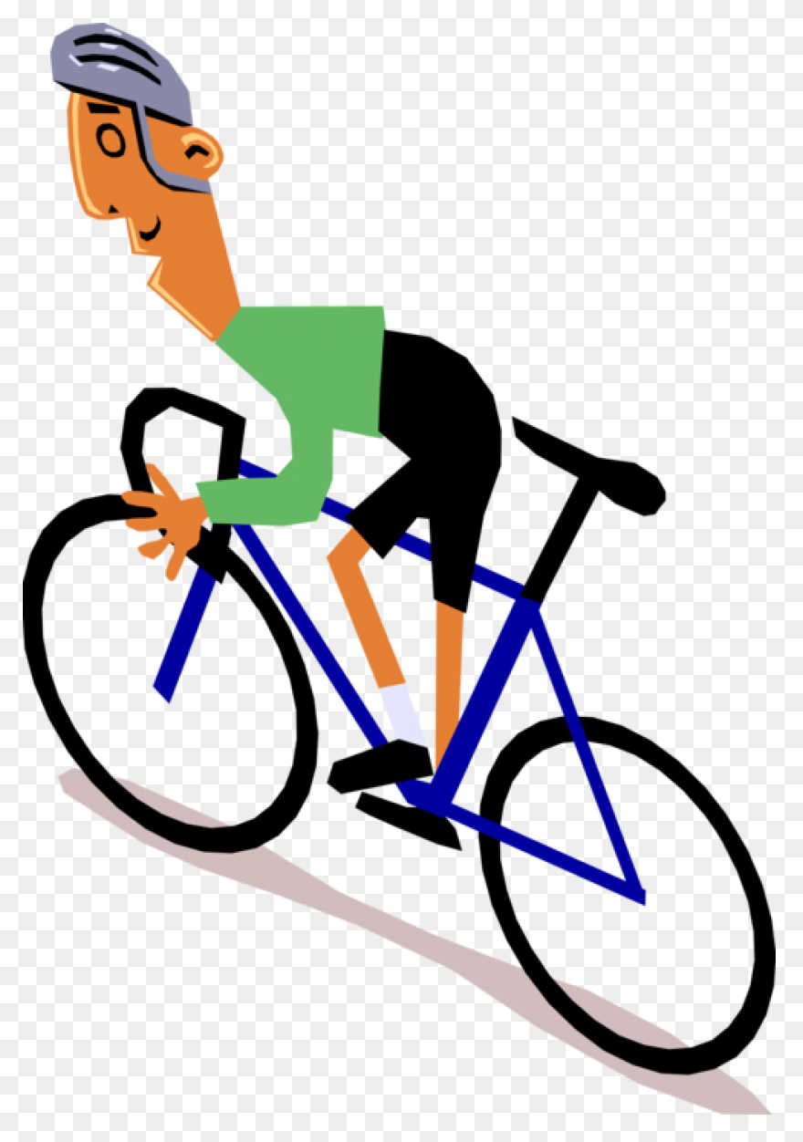 Cyclist Racing Royalty Free Vector 