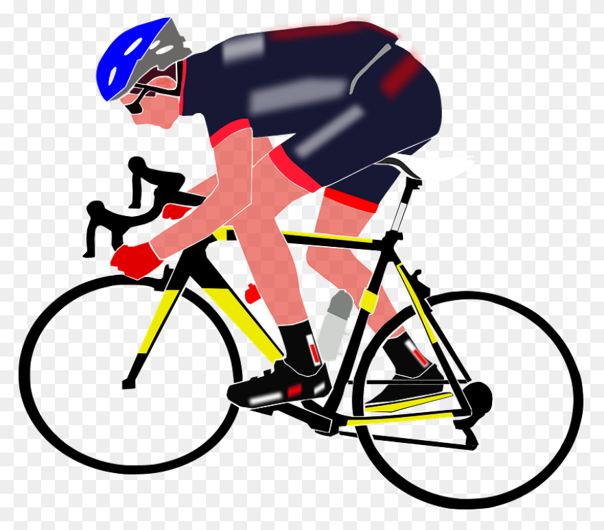 Cyclist Racing Royalty Free Vector 