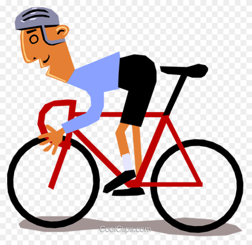 Cyclist Racing Royalty Free Vector 