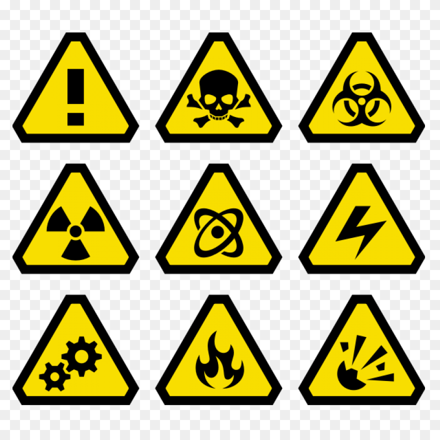 Potential Danger Sign Sticker