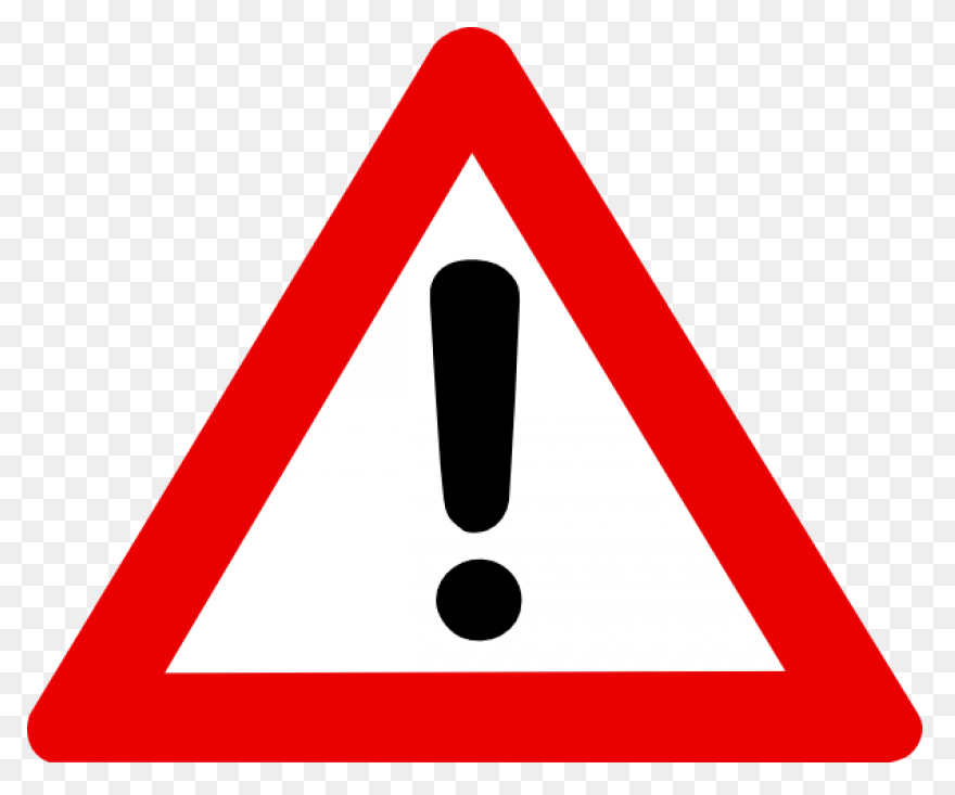 Potential Danger Sign Sticker