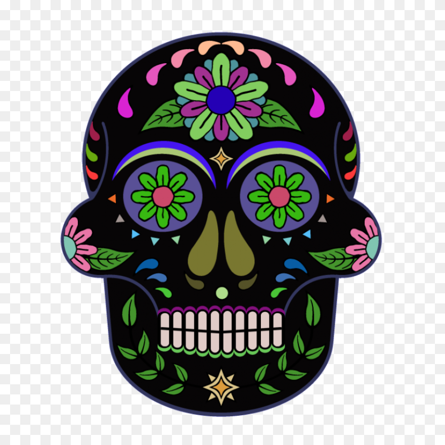 Cute Pumpkin Sugar Skull Day Of The