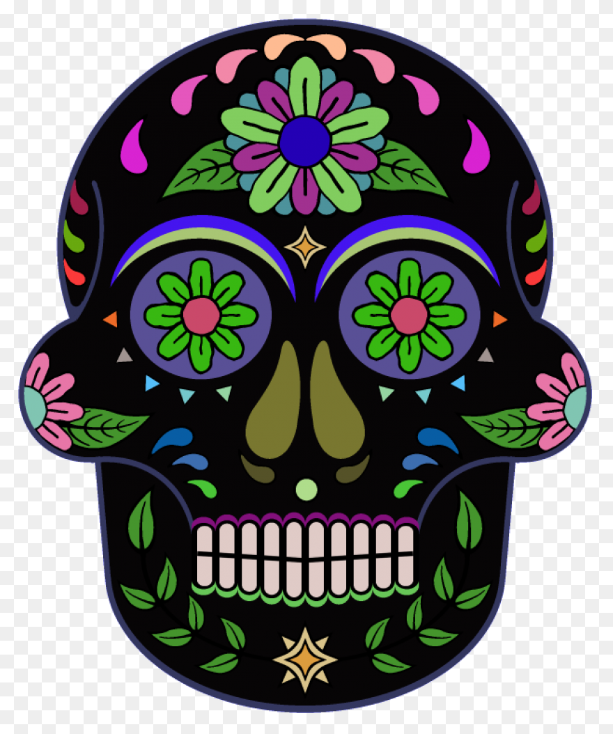 Cute Pumpkin Sugar Skull Day Of The