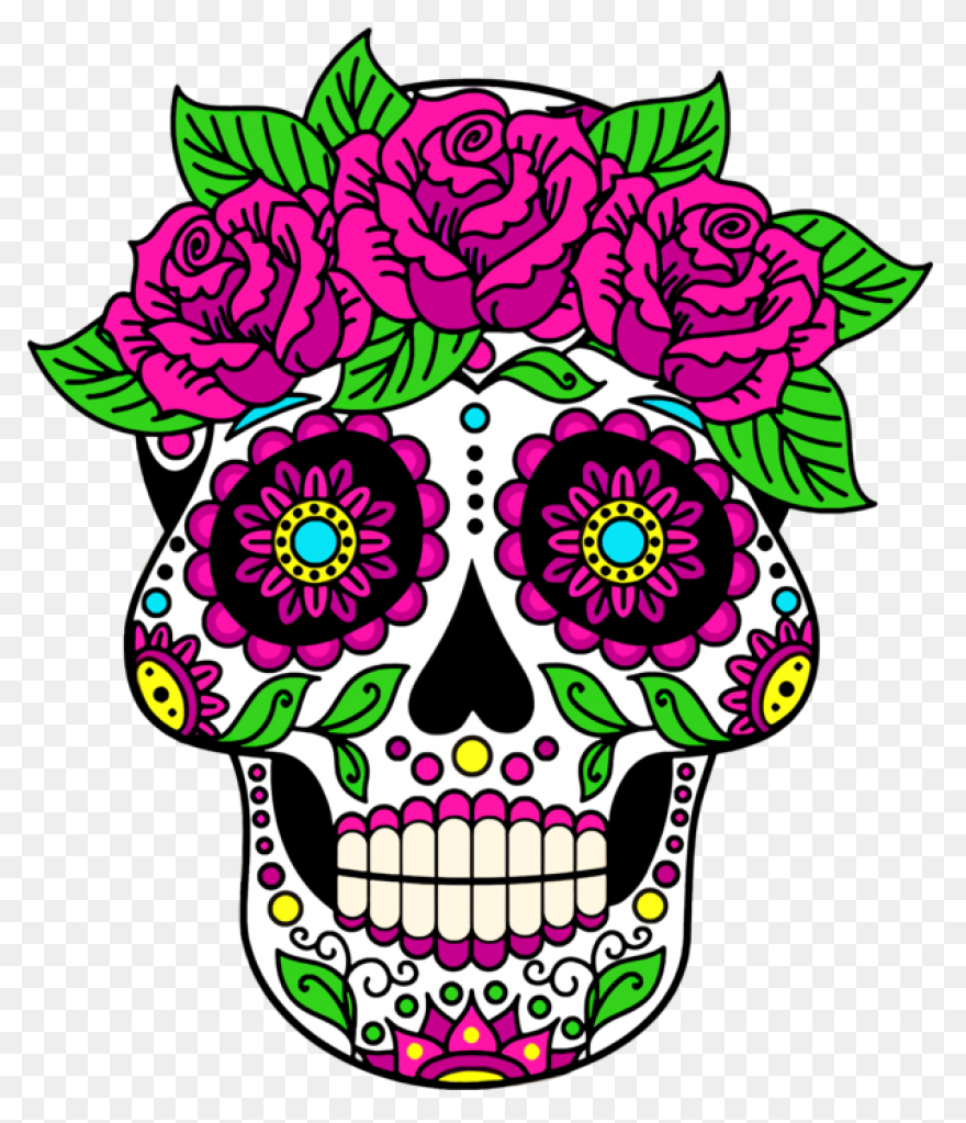 Cute Pumpkin Sugar Skull Day Of The