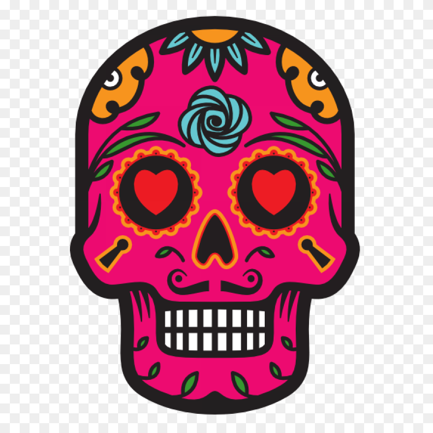 Cute Pumpkin Sugar Skull Day Of The