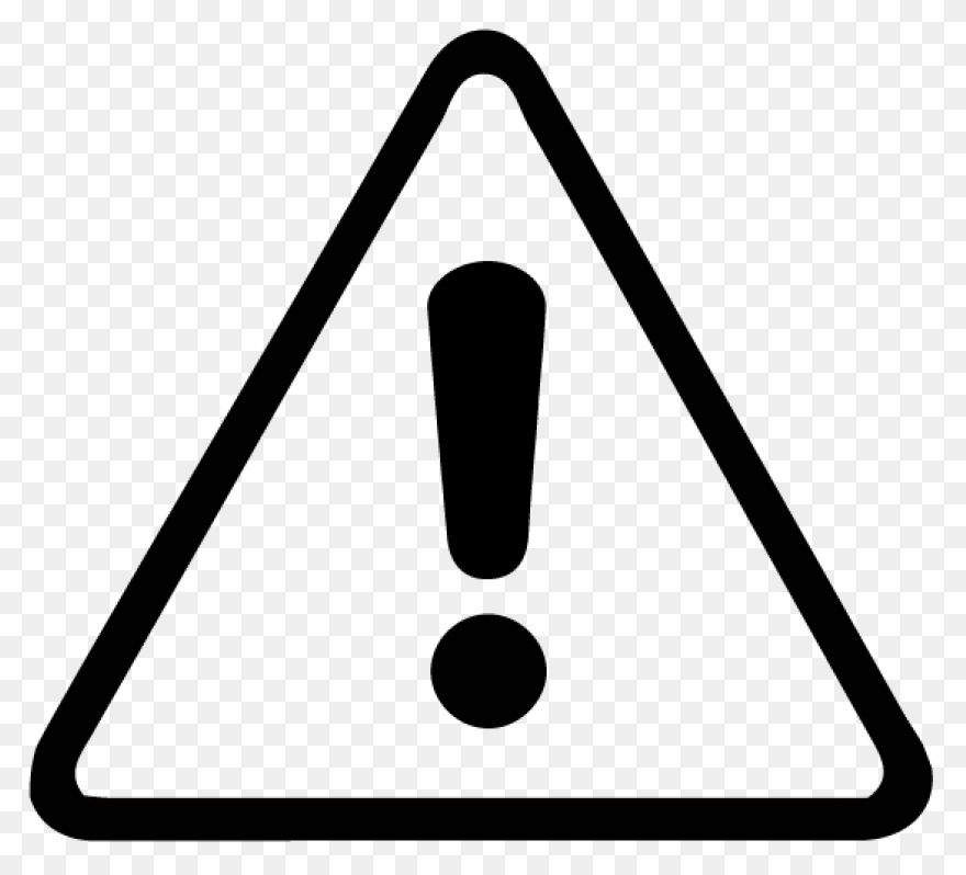 Danger Clipart Curfew - Warning Sig