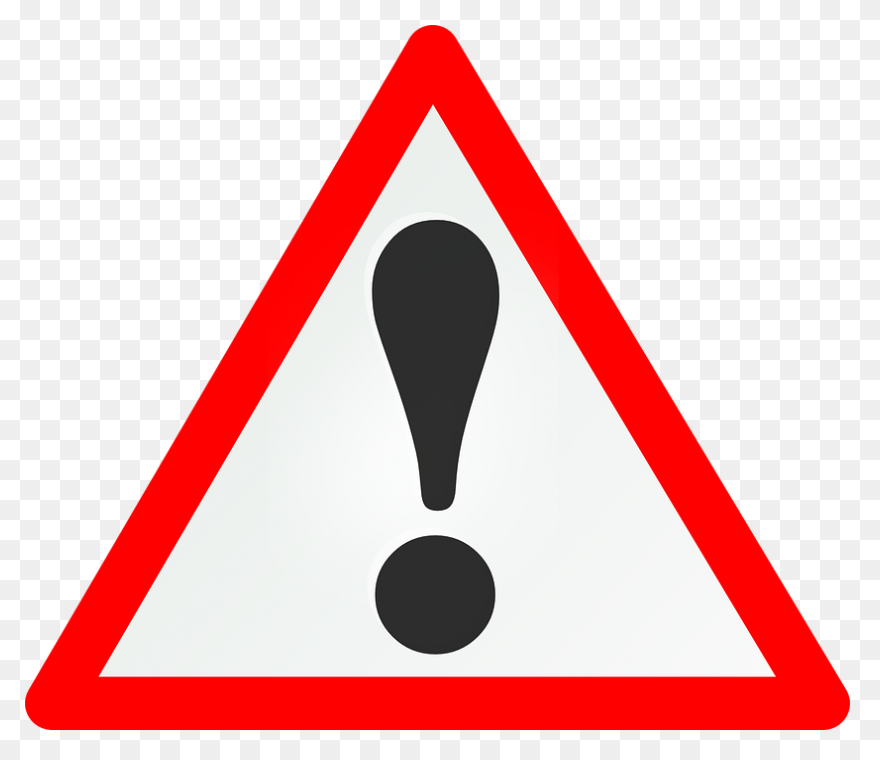 Danger Clipart Curfew - Warning Sig