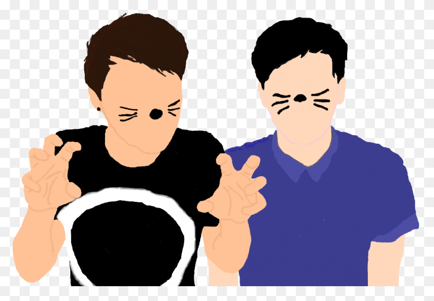 Dan And Phil Clipart Full - Dan And Phil