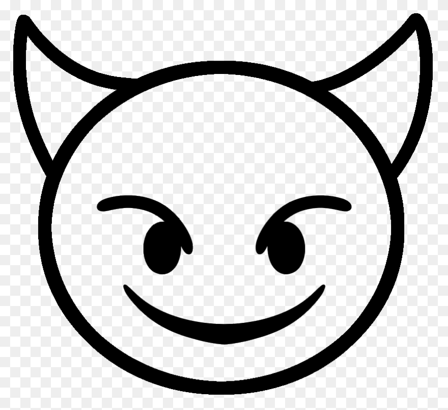 Devil Smiley Emoji Vinyl Die Cut St