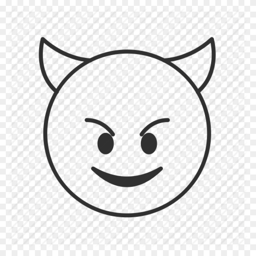 Devil Smiley Emoji Vinyl Die Cut St