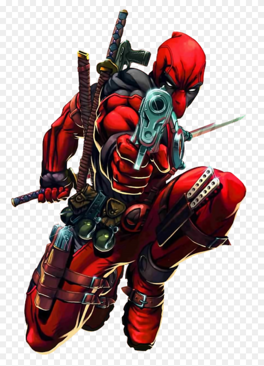 Bad Deadpool Drawing Clipart - Full