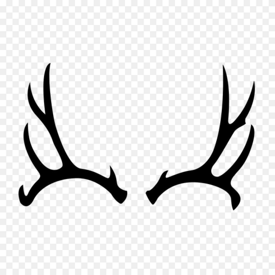 Mule Deer Antler Silhouette Transpa
