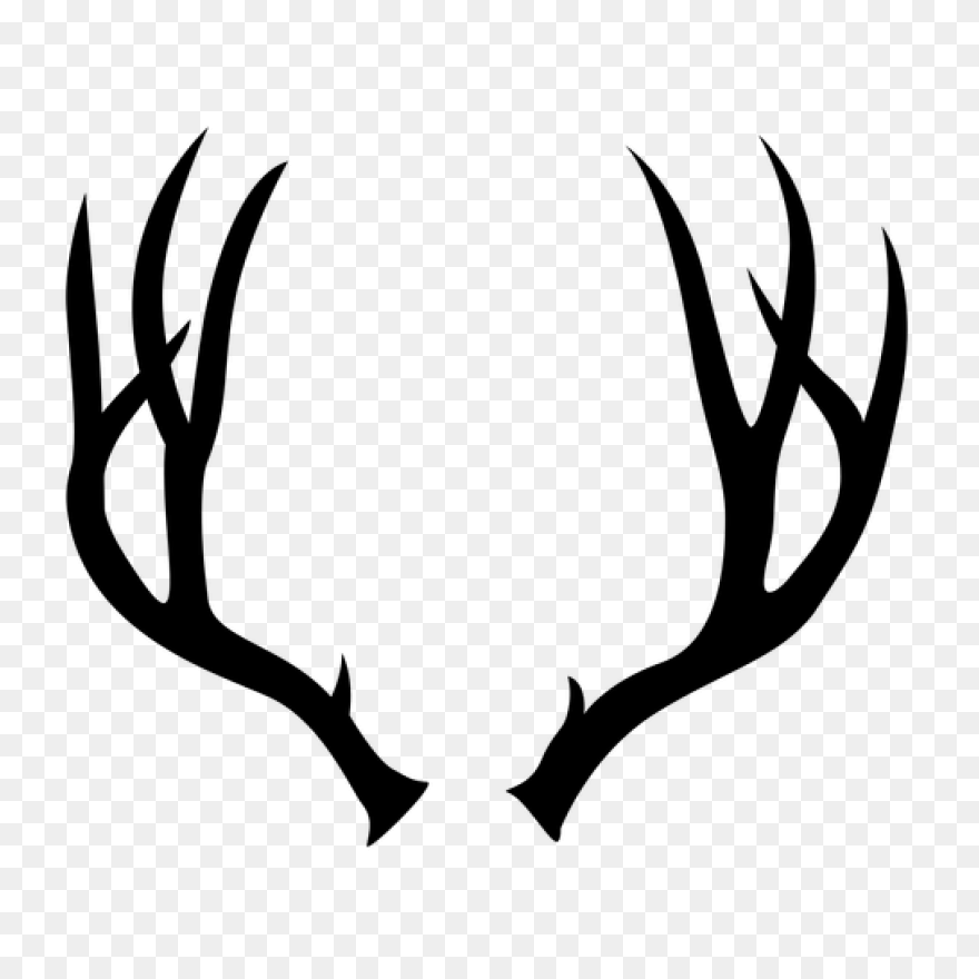 Mule Deer Antler Silhouette Transpa