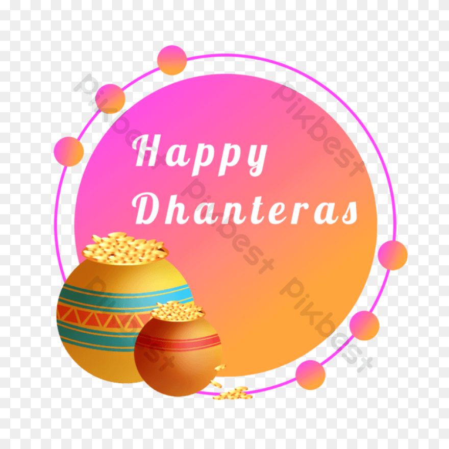 Happy Dhanteras Thumbs Up Sticker -