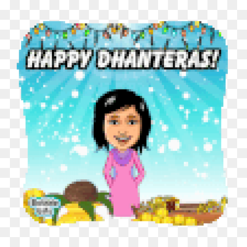 Happy Dhanteras Thumbs Up Sticker -