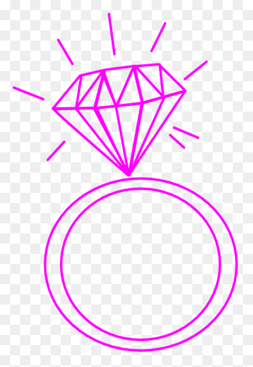 Diamond Ring Engagement Ring Outlin