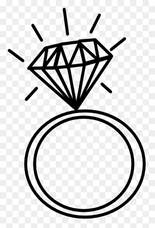Diamond Ring Engagement Ring Outlin