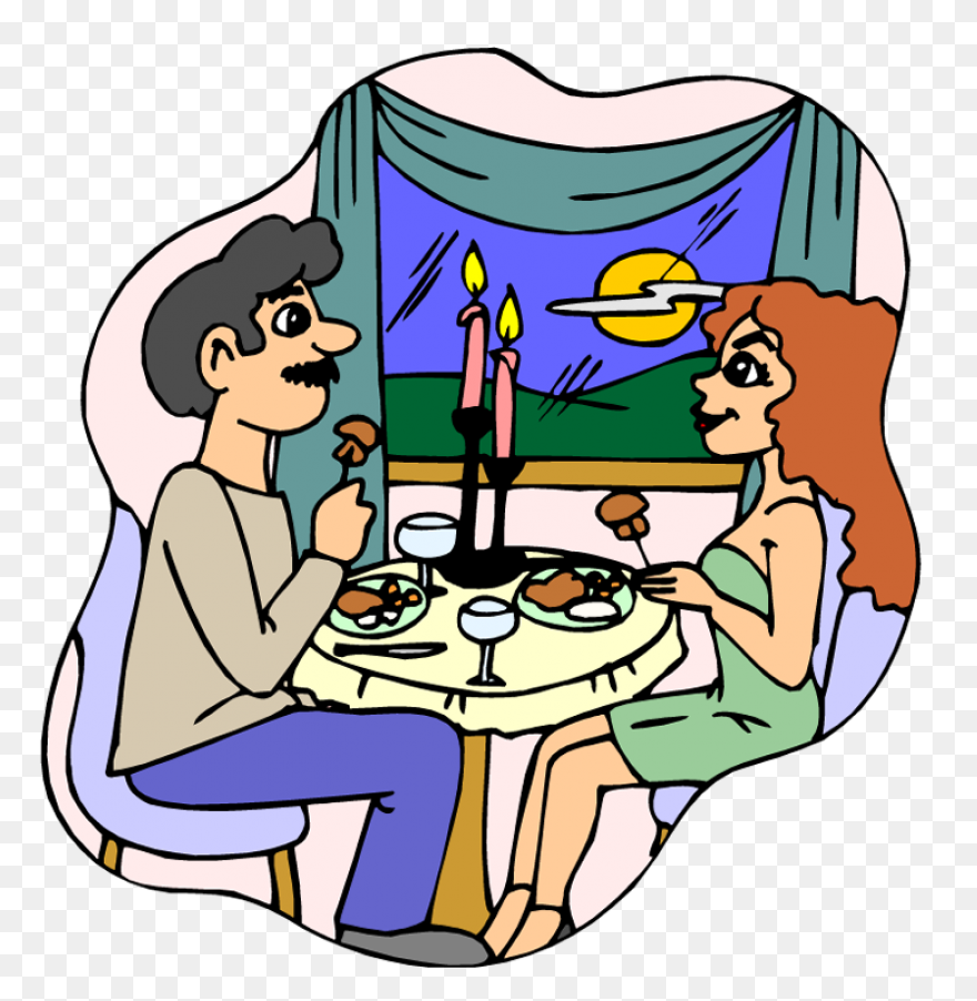 Free Dinner Clip Art Black And Whit