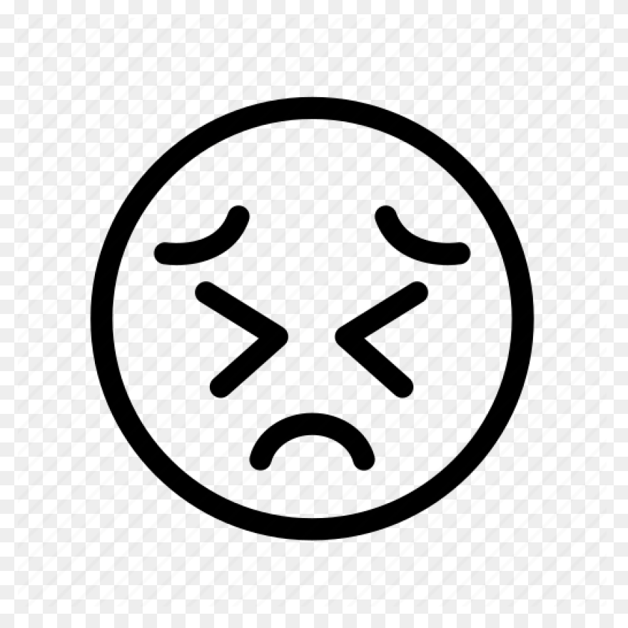 Depressed Distressed Emoji Emoticon Pain - Distressed