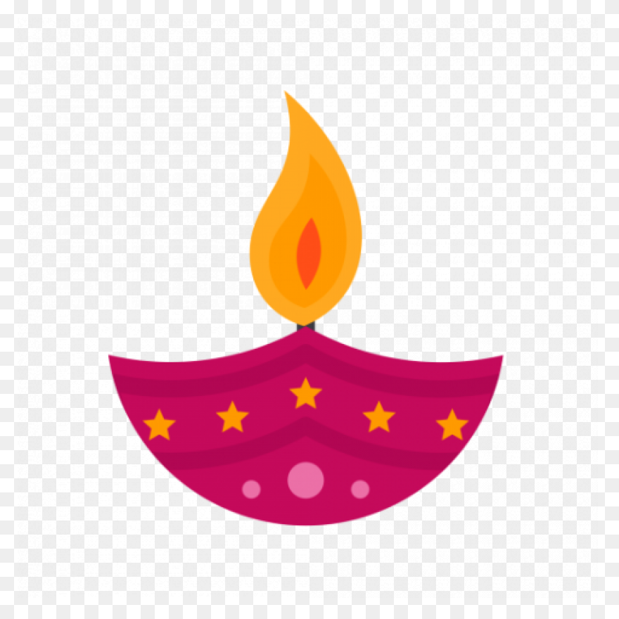 Candle Vector Deepavali - Happy Diw