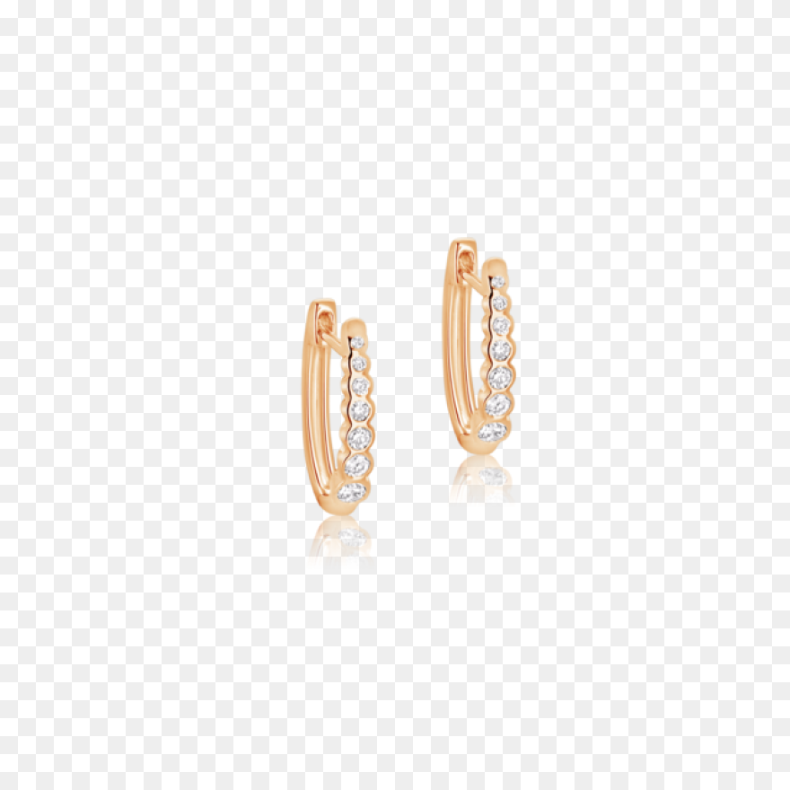 Earrings Rose Gold Ans Solitaire Di