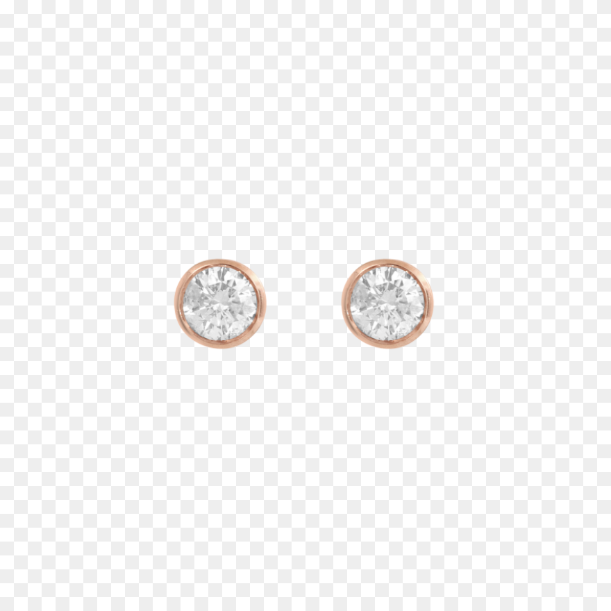 Earrings Rose Gold Ans Solitaire - Diamond Earring