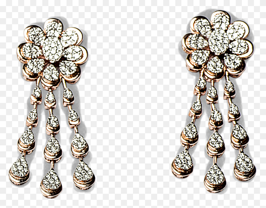 Earrings Rose Gold Ans Solitaire Di
