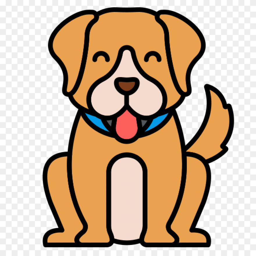 Dog Flat Design Icon Graphic By 1Ri