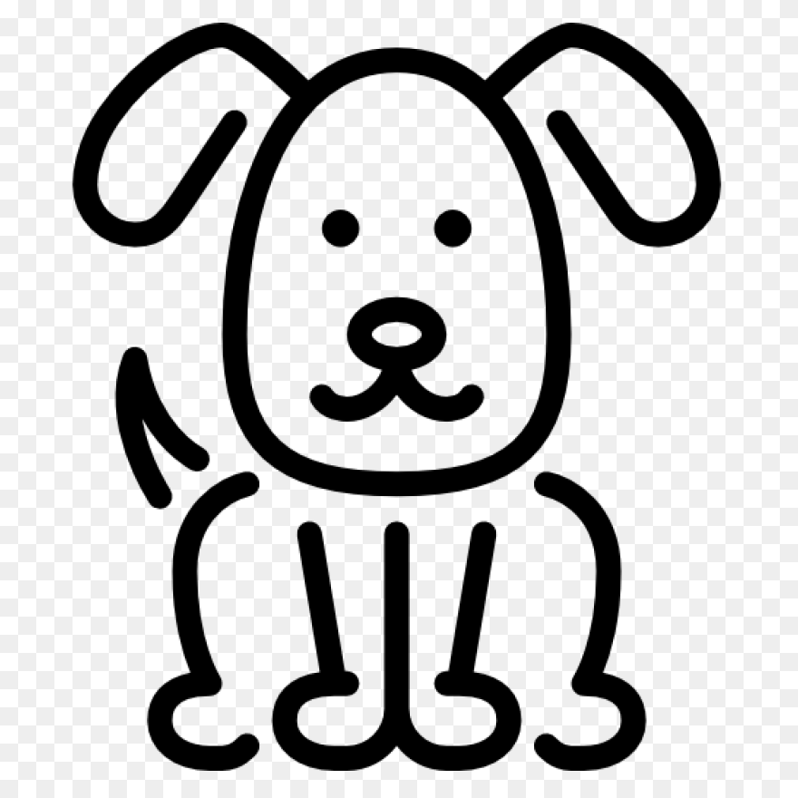 Dog Flat Design Icon Graphic By 1Ri