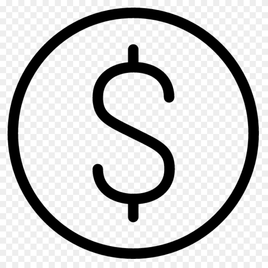 Dollar Clipart Icon - Dollar Sign B