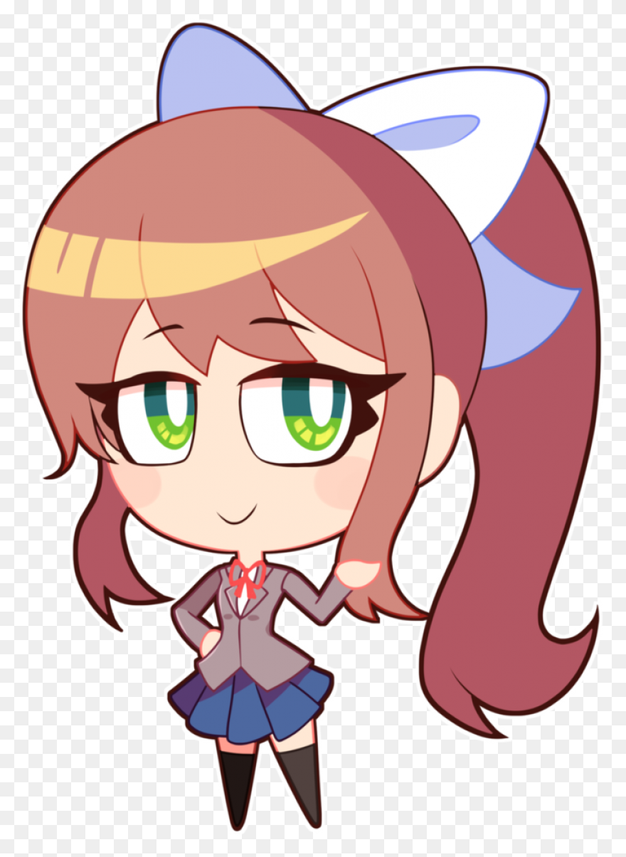 Download Sayori Chibi With A Cookie