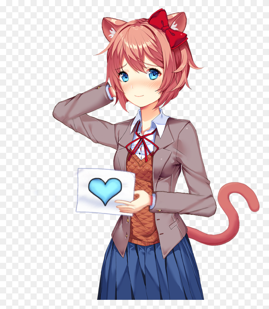 Download Sayori Chibi With A Cookie