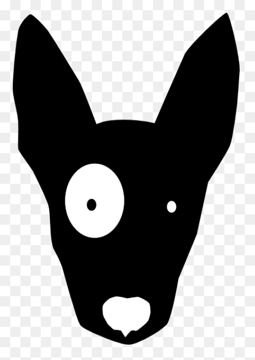 Head, Brown, Blue, White, Cartoon, 