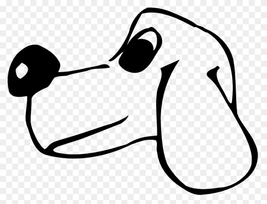 Head, Brown, Blue, White, Cartoon, 