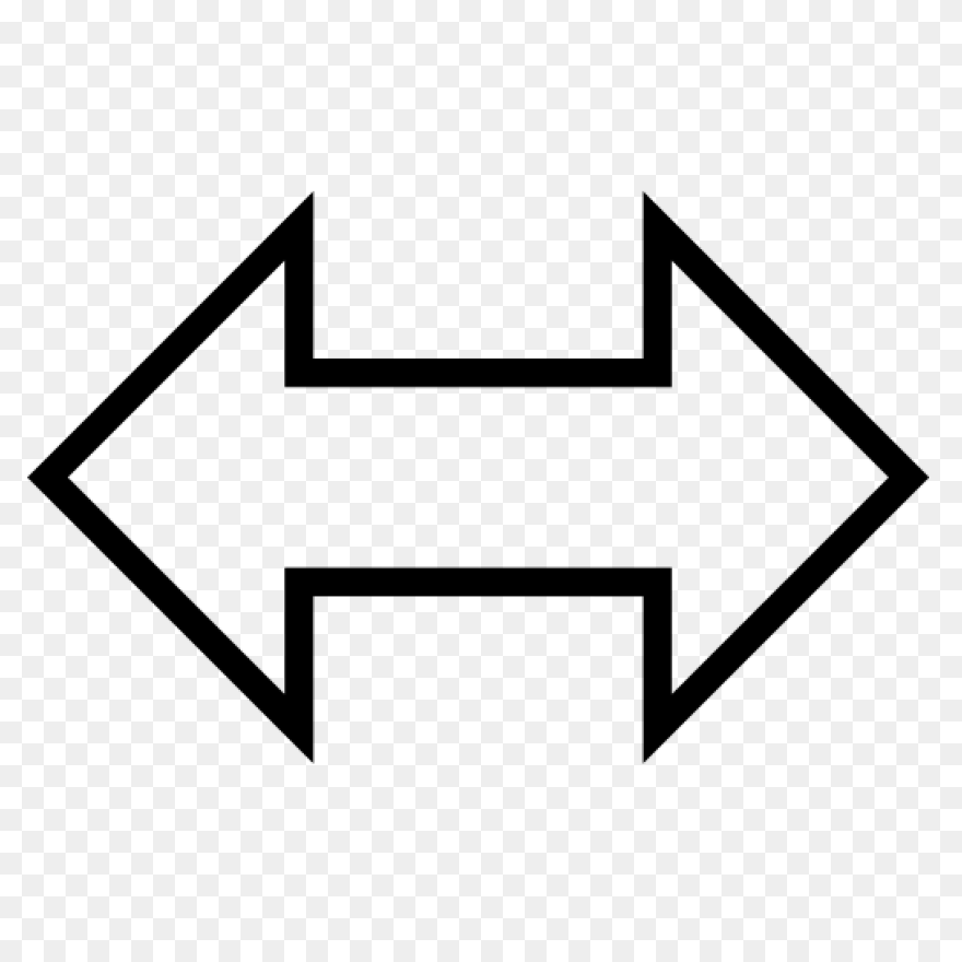 Arrow Left Right Arrows Double Doub