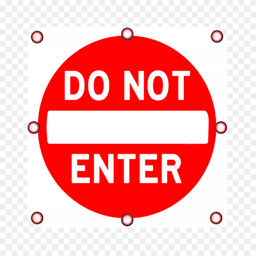 Traffic Signs Do Not Enter - Do Not Sign