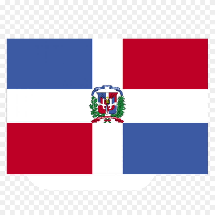Dominican Republic Flag Clipart  - Dominican Flag