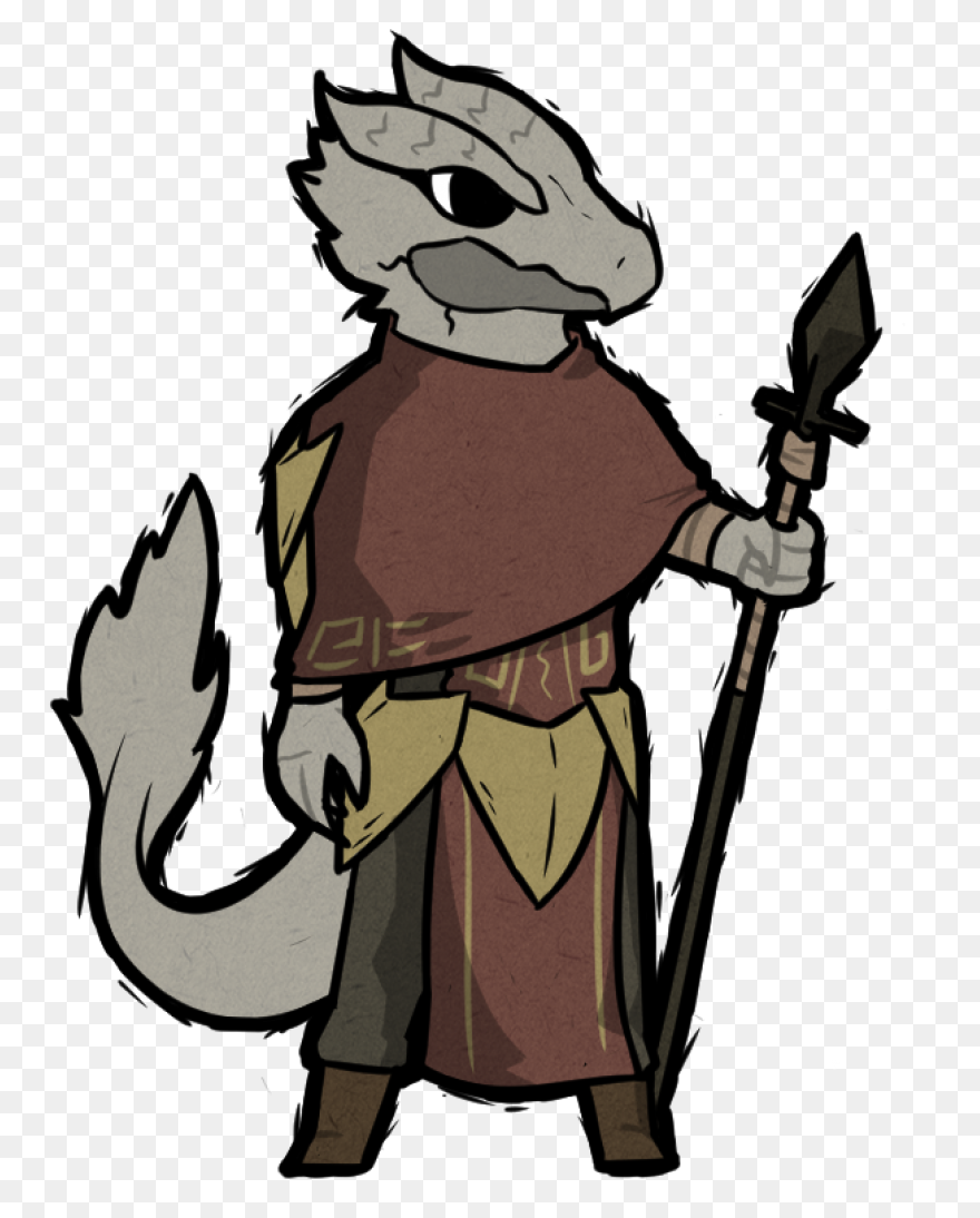 Oc] My Dragonborn Spearman In - Dragonborn