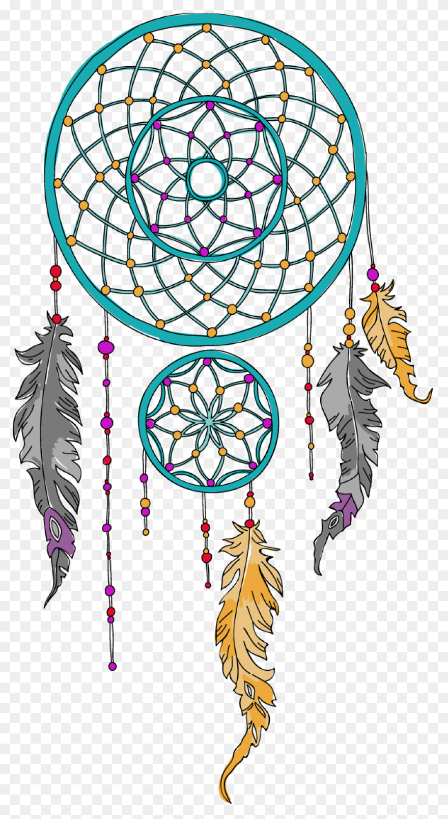 How To Draw A Dream Catcher - Reall