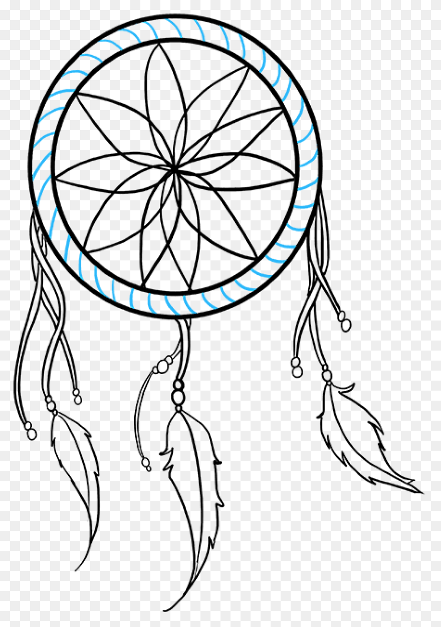 How To Draw A Dream Catcher - Reall