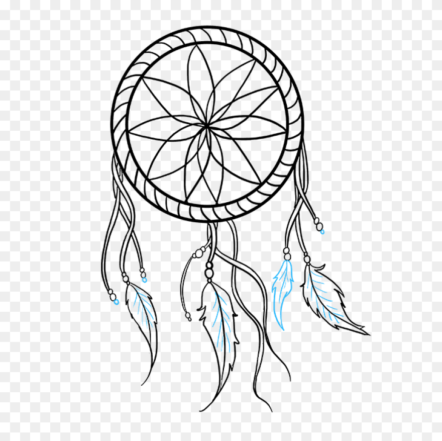 How To Draw A Dream Catcher - Reall