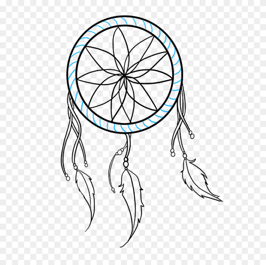 How To Draw A Dream Catcher - Reall