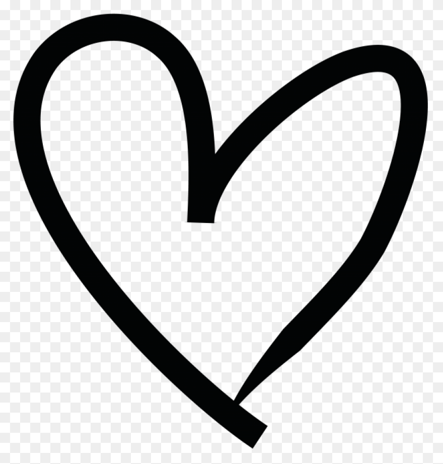 Drawn Hearts White Free Drawn Heart