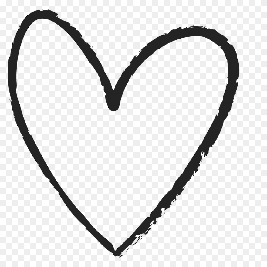 Drawn Hearts White Free Drawn Heart