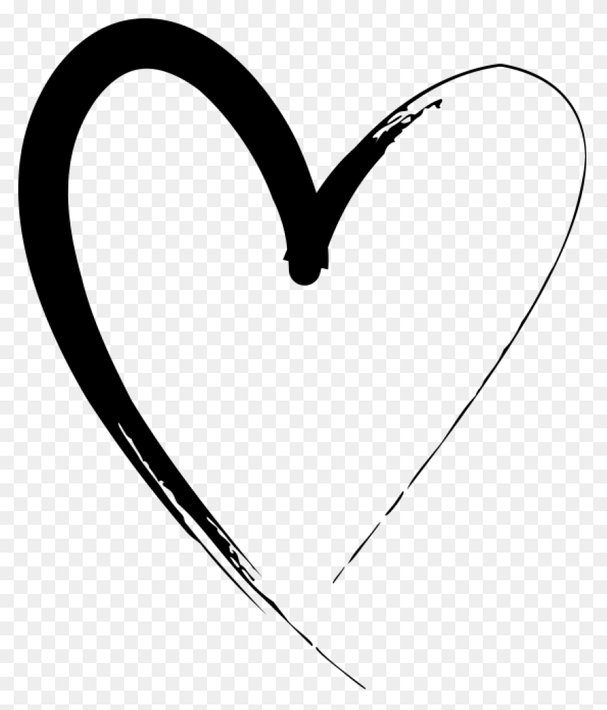 Drawn Hearts White Free Drawn Heart