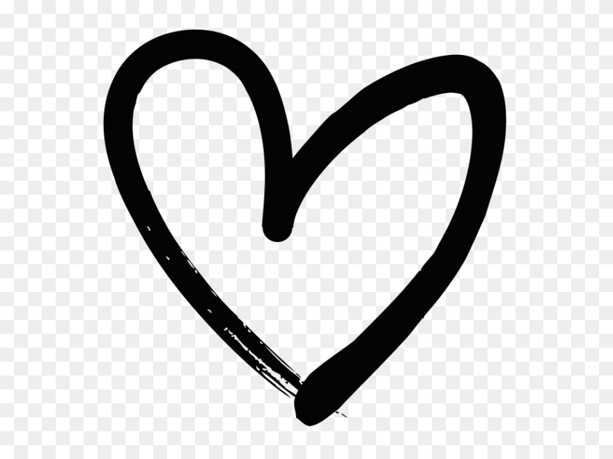 Drawn Hearts White Free Drawn Heart