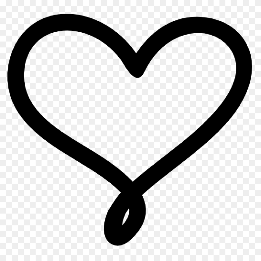 Drawn Hearts White Free Drawn Heart