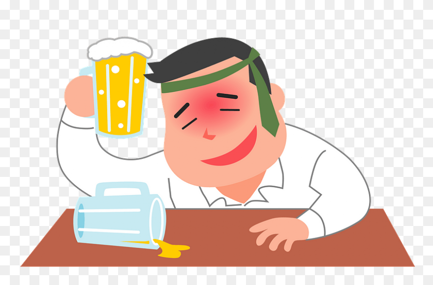 Man Is Drunk From Drinking - Drunk