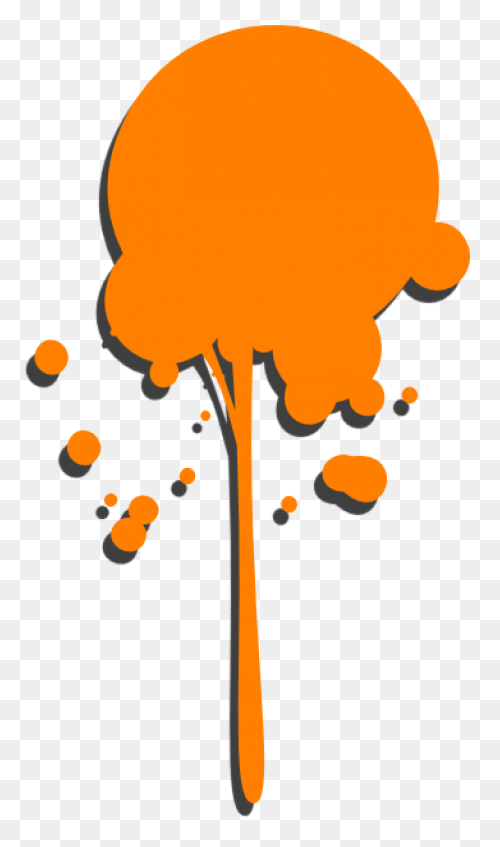 Orange Paint Drip Clipart At - Drip