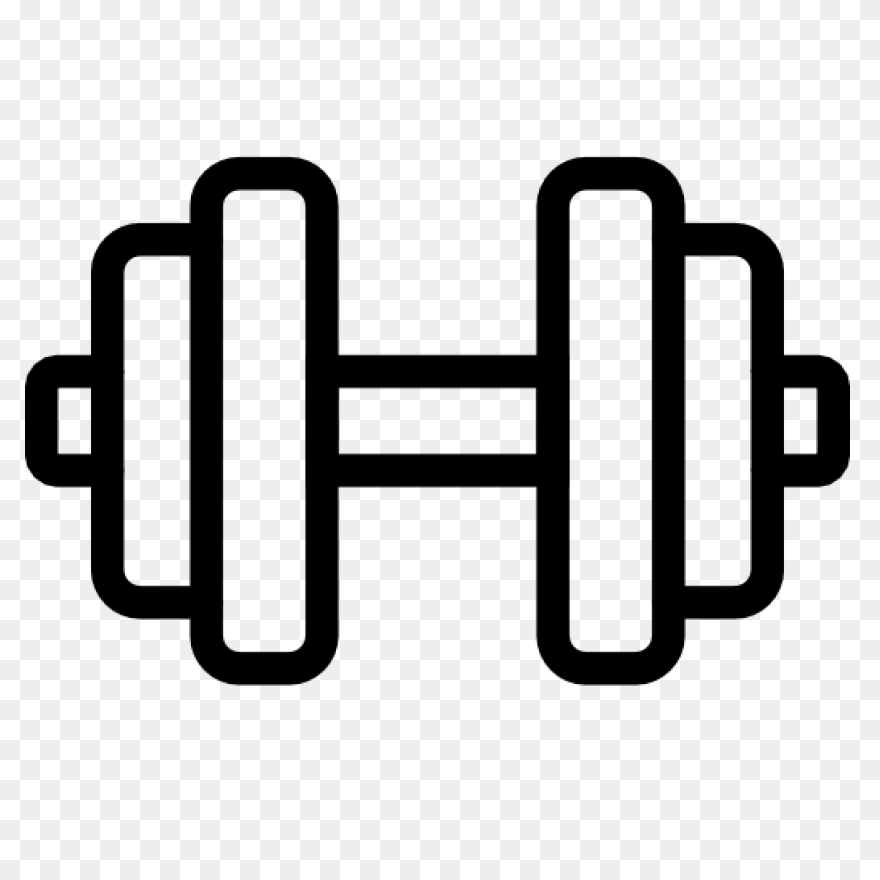 Download Dumbbell Clipart Blue - Cl